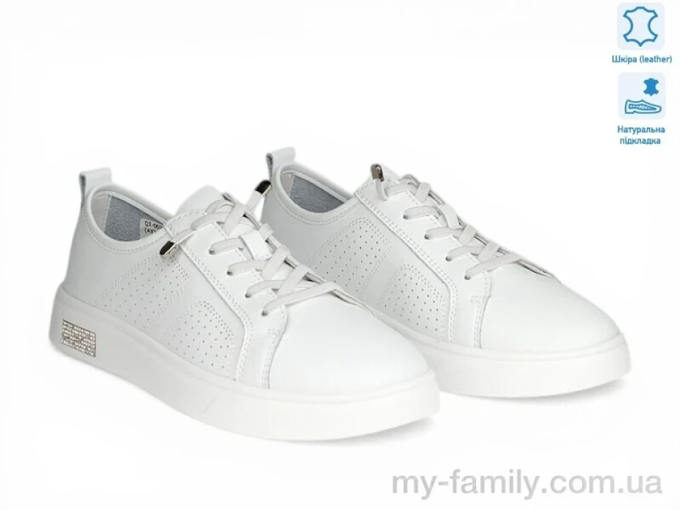 Кросівки натуральна шкіра білий жінки -, Жіночі кросівки оптом