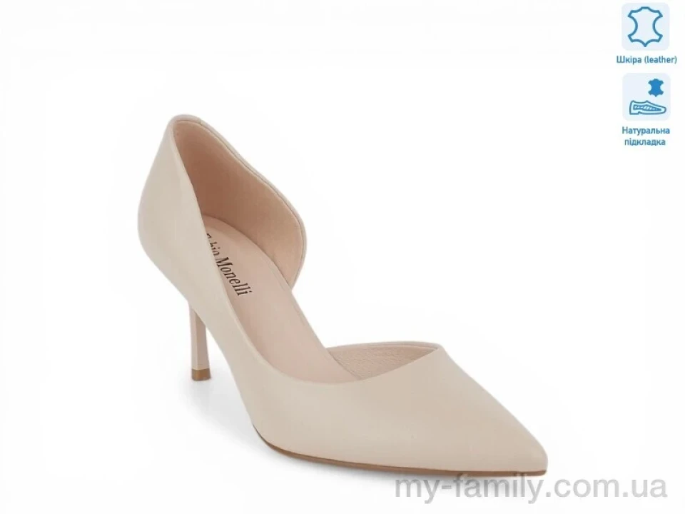 Туфлі натуральна шкіра бежевий жінки -, Туфлі жіночі оптом