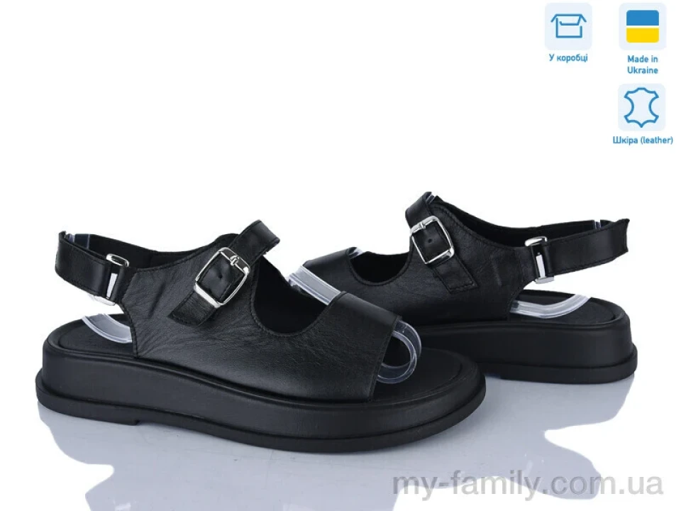 Босоніжки натуральна шкіра чорний жінки -, Жіночі босоніжки оптом