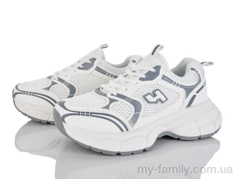 Кросівки штучна шкіра-текстиль білий жінки -, Жіночі кросівки оптом