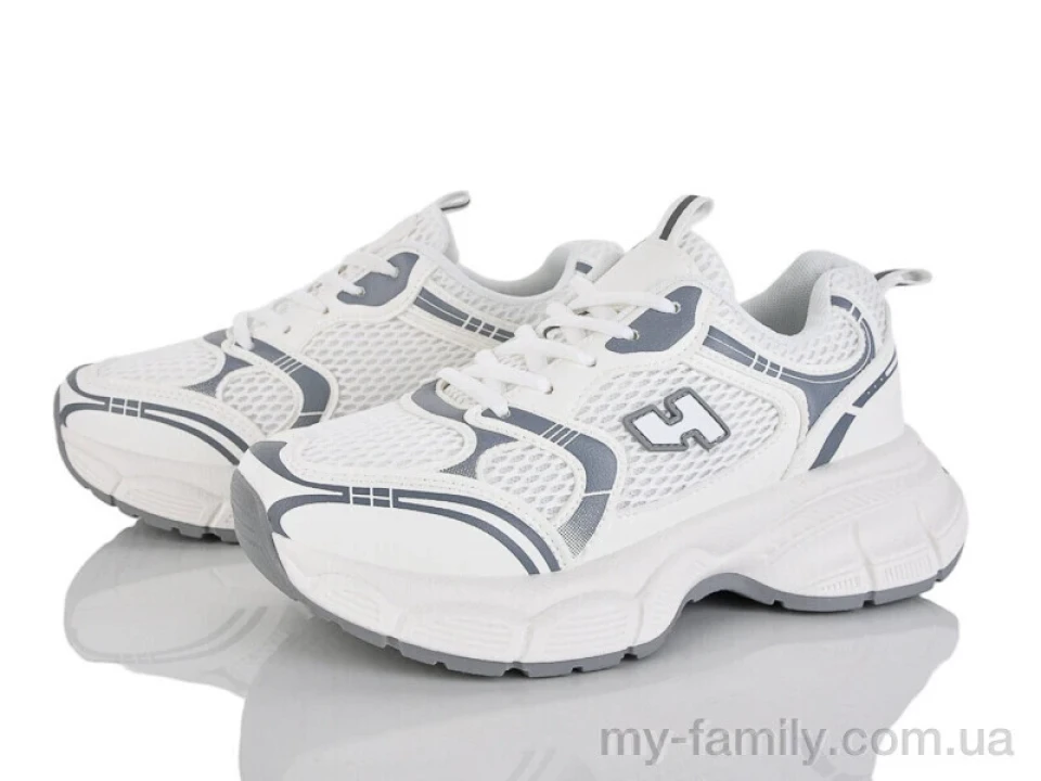 Кросівки штучна шкіра-текстиль білий жінки -, Жіночі кросівки оптом