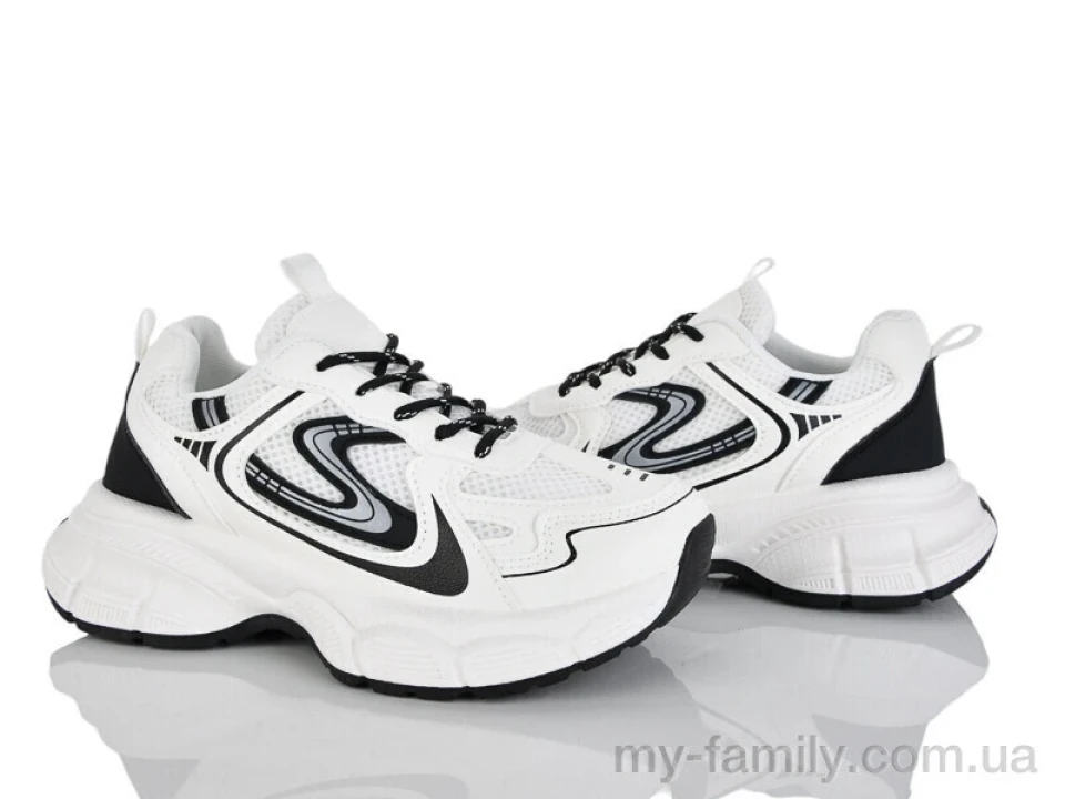 Кросівки штучна шкіра-текстиль білий жінки -, Жіночі кросівки оптом