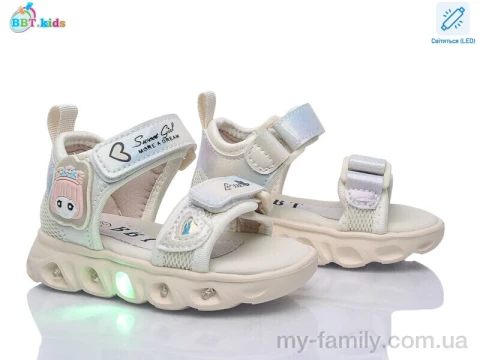 Босоножки искусственная кожа-текстиль бежевый дети девочка, Взуття оптом дети