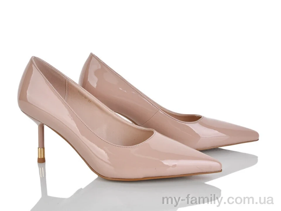 Туфли искусственный лак бежевый женщины -, Туфли женские оптом