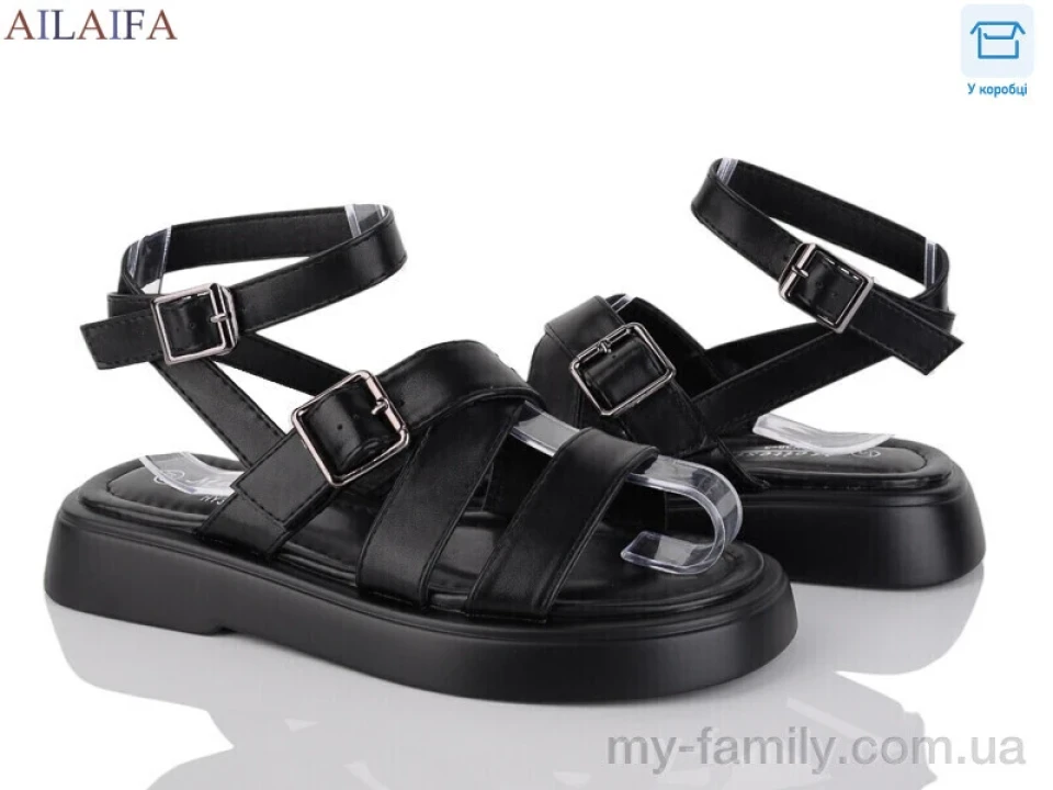 Босоніжки штучна шкіра чорний жінки -, Жіночі босоніжки оптом