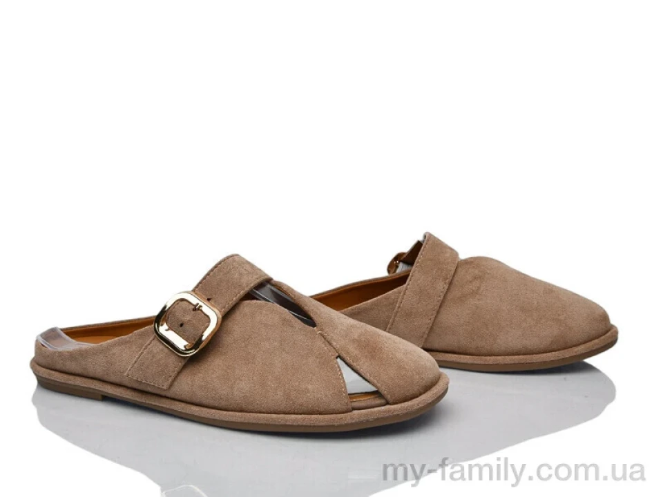 Шльопанці штучна замша коричневий жінки -, Жіночі шльопанці оптом