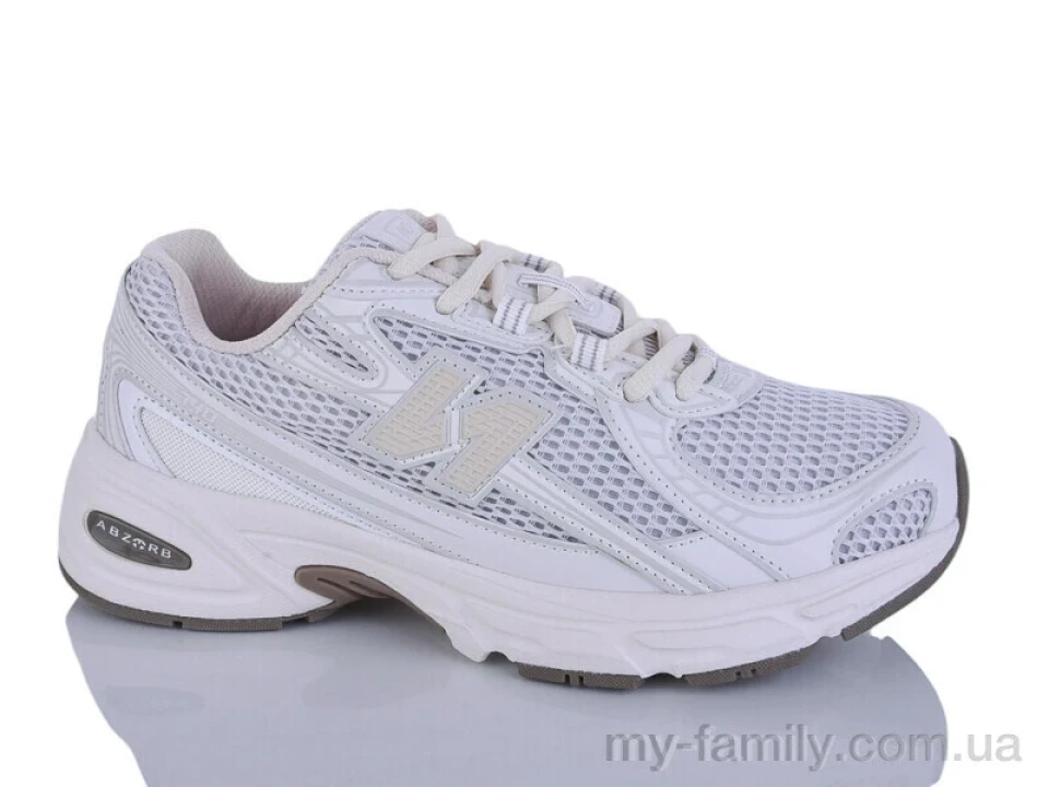 Кросівки штучна шкіра-текстиль бежевий жінки -, Жіночі кросівки оптом