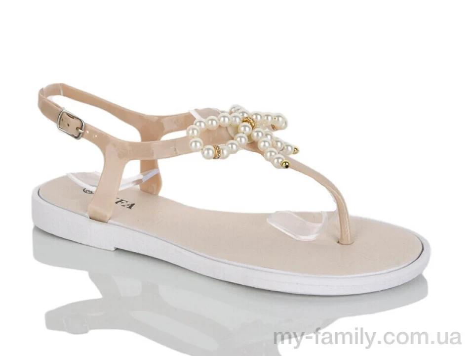 Босоніжки силікон бежевий жінки -, Жіночі босоніжки оптом