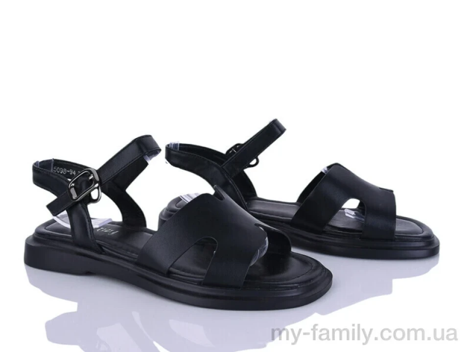 Босоніжки штучна шкіра чорний жінки -, Жіночі босоніжки оптом