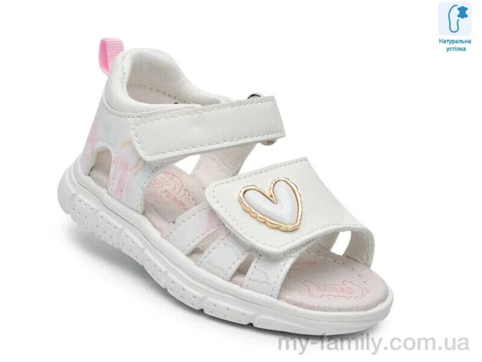 Босоніжки штучна шкіра білий діти дівчинка, Взуття оптом діти
