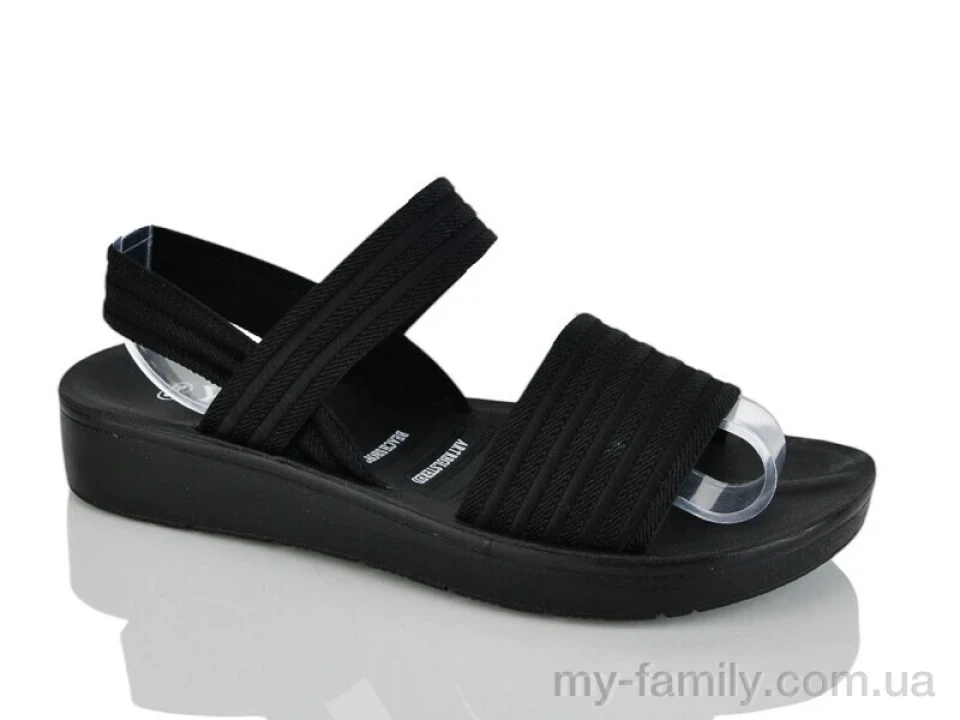 Босоніжки текстиль чорний жінки -, Жіночі босоніжки оптом