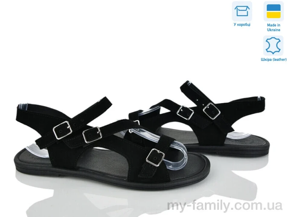 Босоніжки натуральна замша чорний жінки -, Жіночі босоніжки оптом