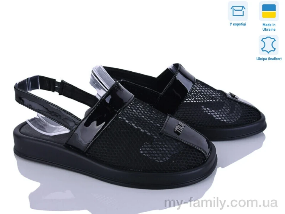 Босоніжки натуральна шкіра-текстиль чорний жінки -, Жіночі босоніжки оптом