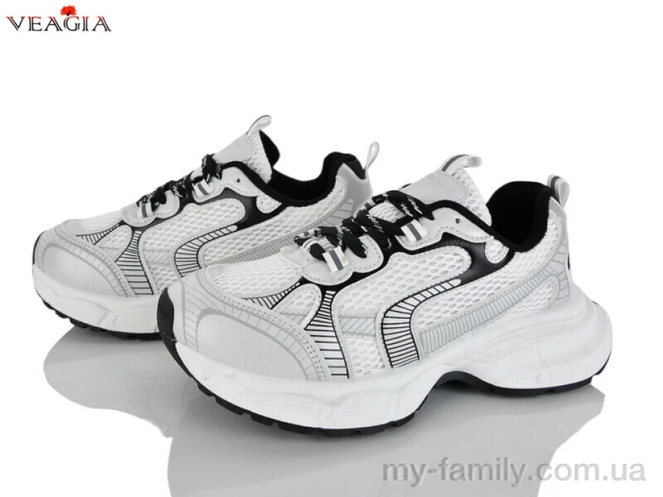 Кросівки штучна шкіра-текстиль білий жінки -, Жіночі кросівки оптом