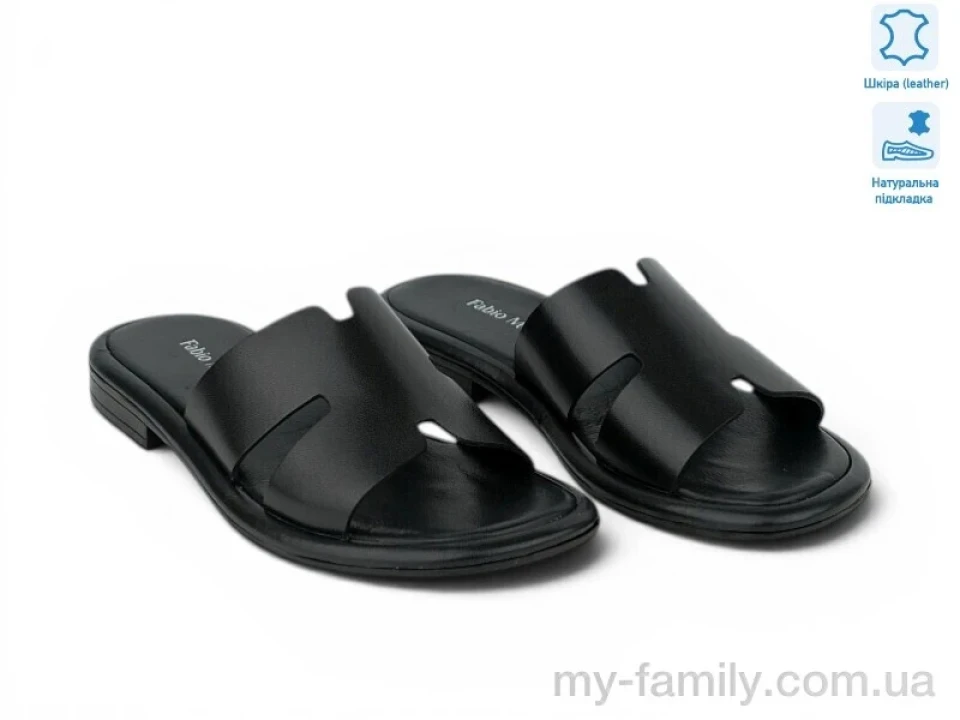 Шльопанці натуральна шкіра чорний жінки -, Жіночі шльопанці оптом