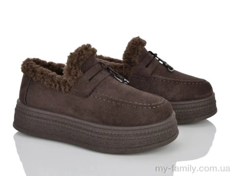 Туфли искусственная замша коричневый женщины -, Туфли женские оптом