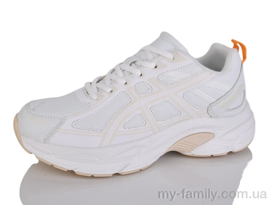 Кросівки штучна шкіра білий унісекс -, Унісекс кросівки оптом