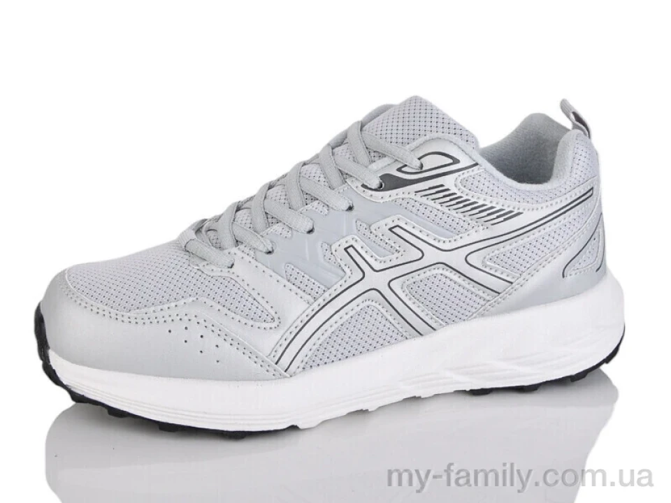 Кросівки штучна шкіра-текстиль сірий унісекс -, Унісекс кросівки оптом