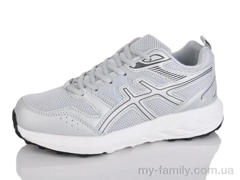 Кросівки штучна шкіра-текстиль сірий унісекс -, Унісекс кросівки оптом