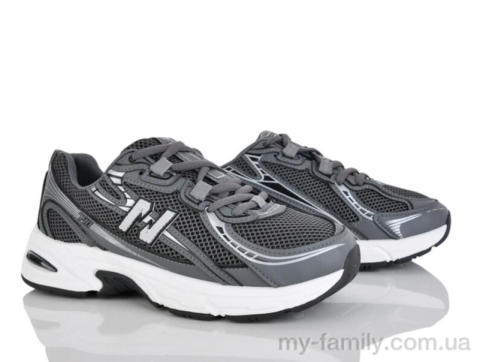 Кроссовки искусственная кожа-текстиль серый женщины -, Женские кроссовки оптом