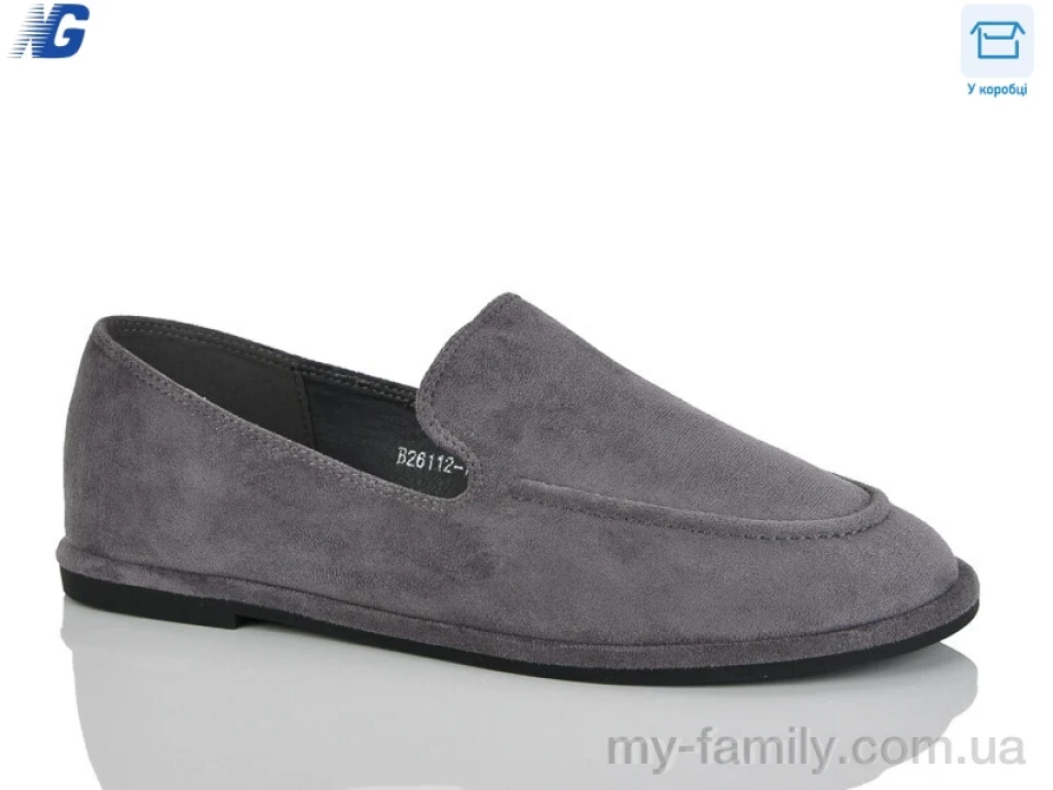 Туфлі штучна замша сірий жінки -, Туфлі жіночі оптом