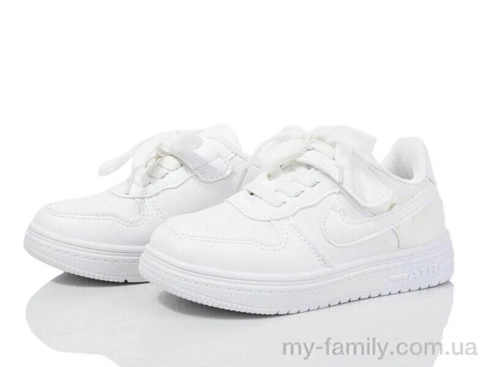 Кросівки штучна шкіра білий діти унісекс, Дитячі кросівки оптом