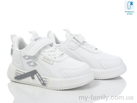 Кросівки штучна шкіра білий діти унісекс, Дитячі кросівки оптом