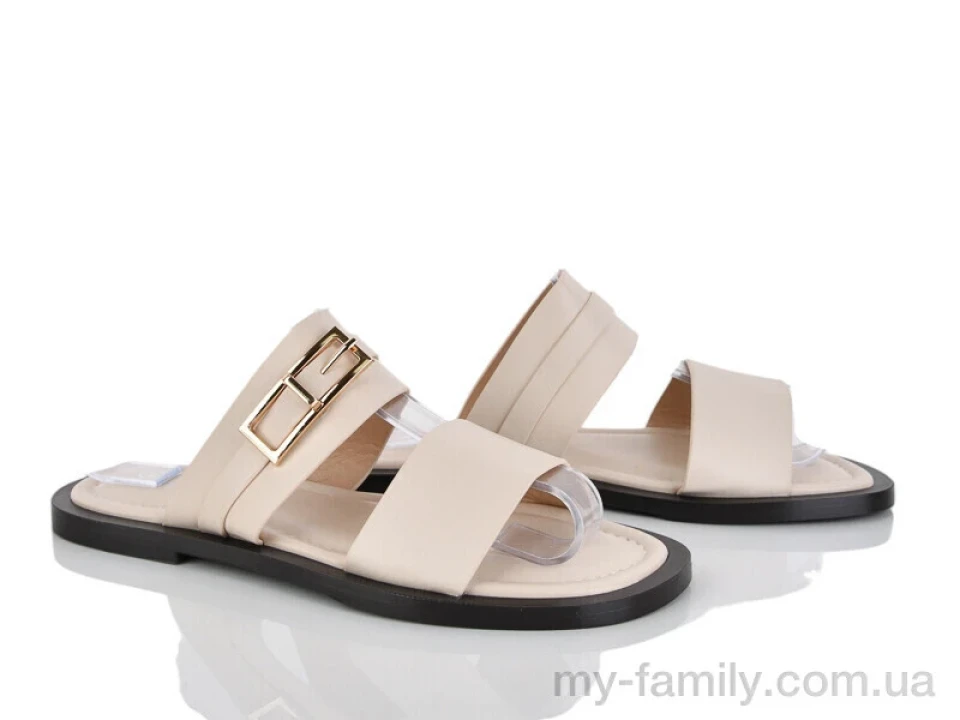 Шльопанці штучна шкіра бежевий жінки -, Жіночі шльопанці оптом