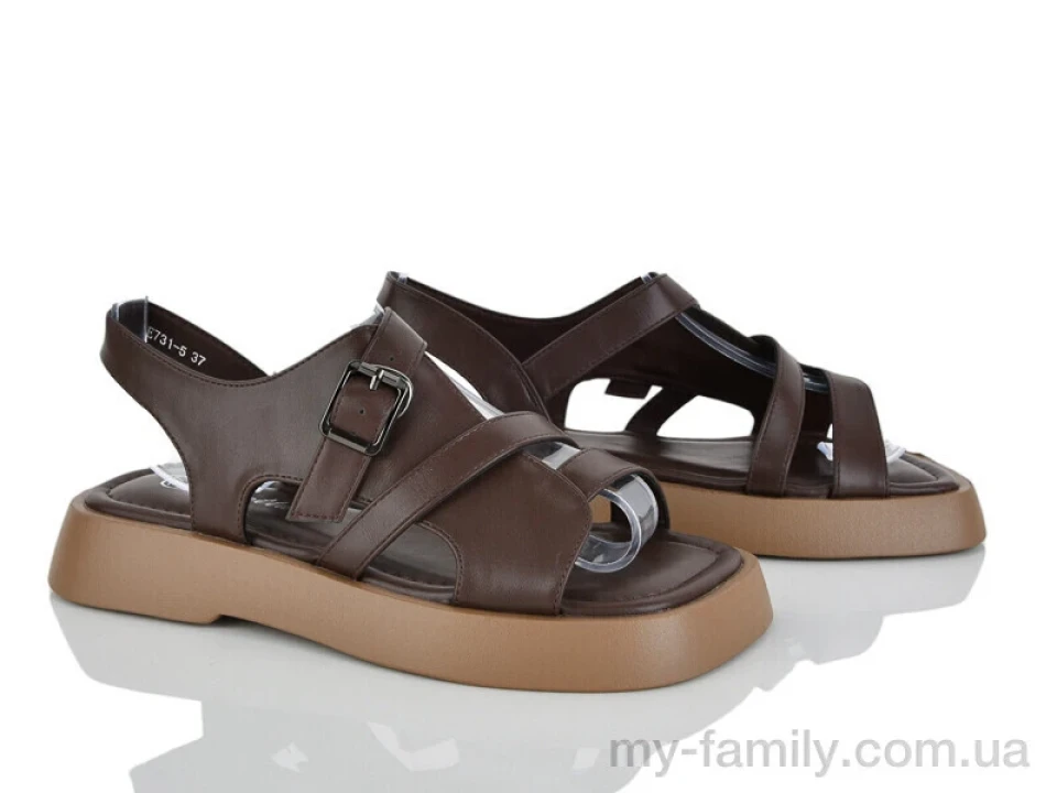 Босоніжки штучна шкіра коричневий жінки -, Жіночі босоніжки оптом