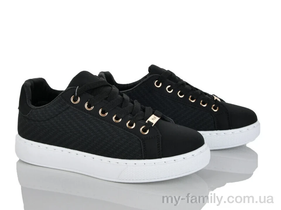 Кросівки штучна шкіра-текстиль чорний жінки -, Жіночі кросівки оптом