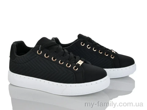 Кросівки штучна шкіра-текстиль чорний жінки -, Жіночі кросівки оптом