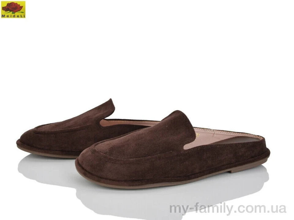 Шлепки искусственная замша коричневый женщины -, Женские шлепки оптом