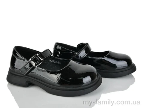 Туфлі штучний лак чорний діти дівчинка, Дитячі туфлі оптом