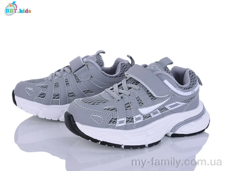 Кросівки штучна шкіра-текстиль сірий діти унісекс, Дитячі кросівки оптом
