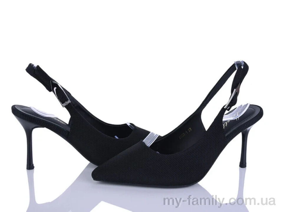 Туфлі текстиль чорний жінки -, Туфлі жіночі оптом