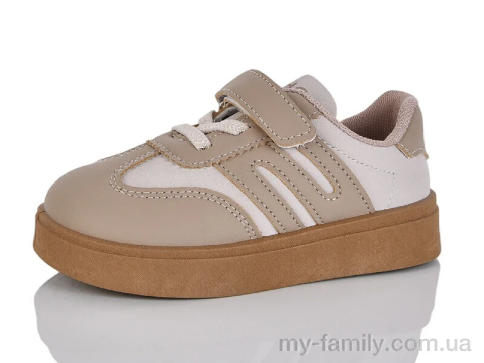 Кросівки штучна шкіра коричневий діти унісекс, Дитячі кросівки оптом