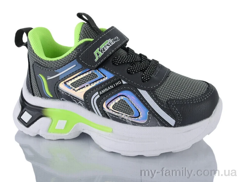 Кросівки штучна шкіра сірий діти унісекс, Дитячі кросівки оптом