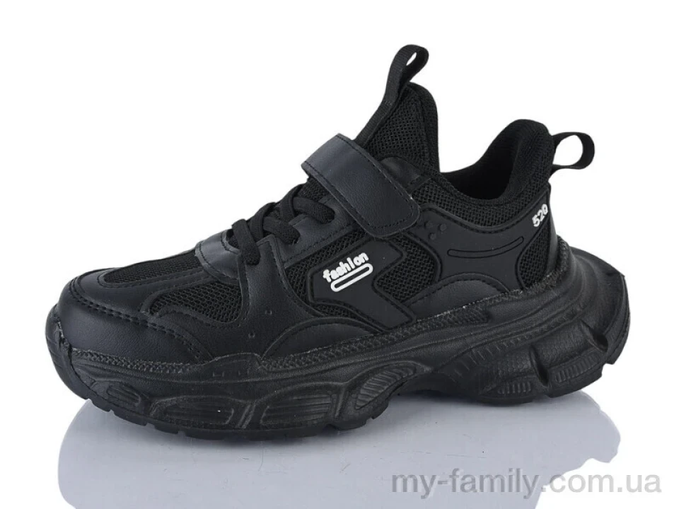 Кросівки штучна шкіра-текстиль чорний діти унісекс, Дитячі кросівки оптом