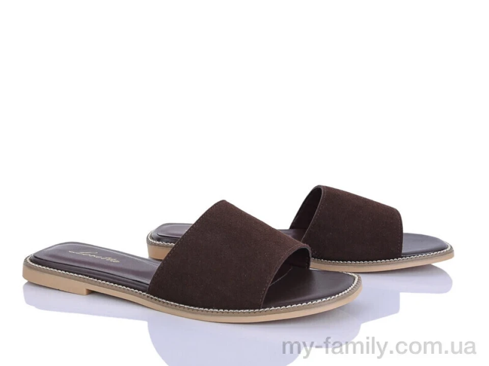 Шльопанці штучна замша коричневий жінки -, Жіночі шльопанці оптом