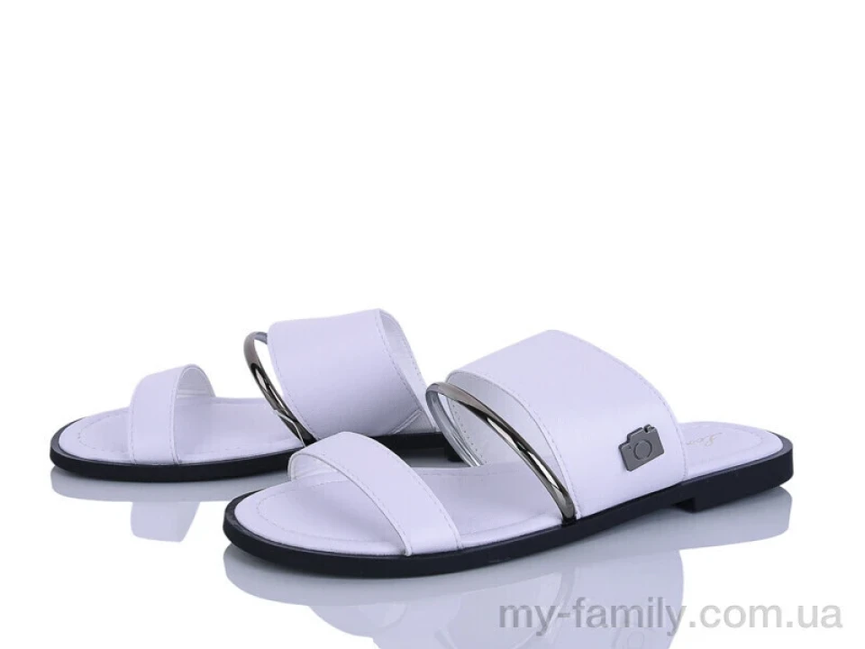 Шльопанці штучна шкіра білий жінки -, Жіночі шльопанці оптом