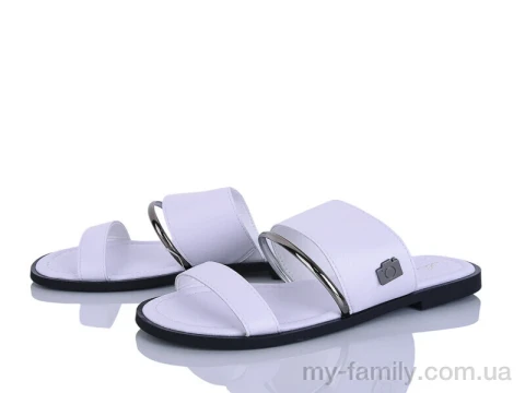 Шльопанці штучна шкіра білий жінки -, Жіночі шльопанці оптом