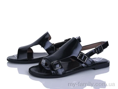 Босоніжки штучна шкіра чорний жінки -, Жіночі босоніжки оптом