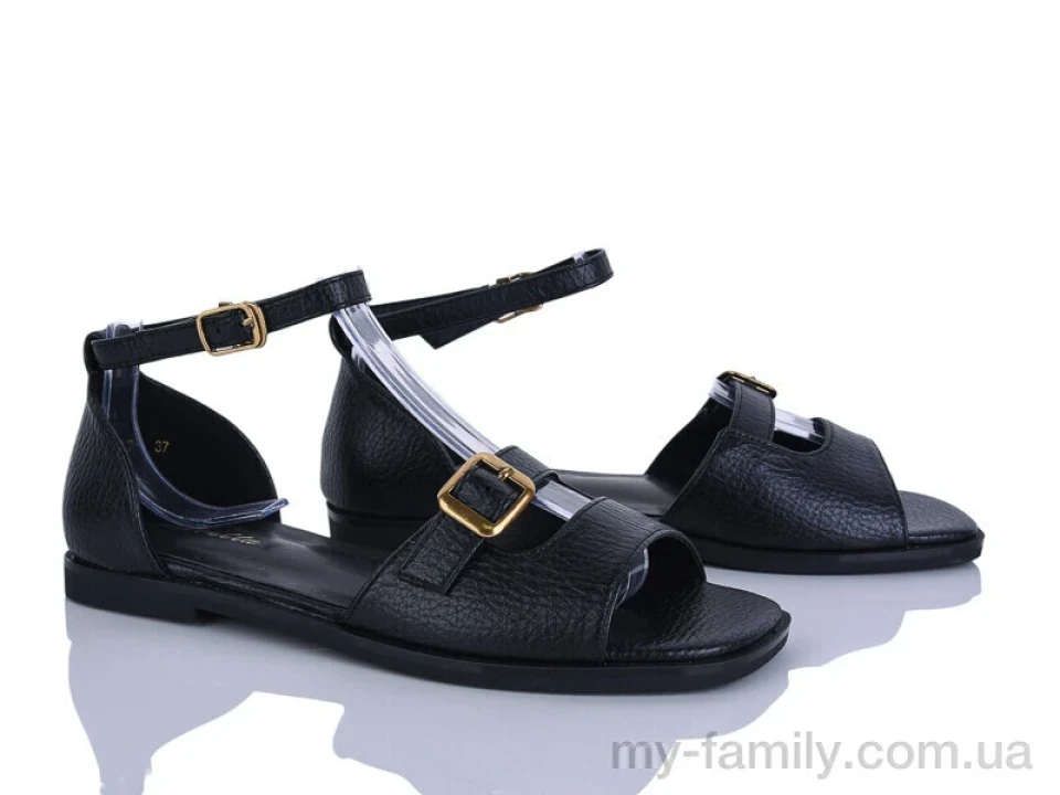 Босоніжки штучна шкіра чорний жінки -, Жіночі босоніжки оптом