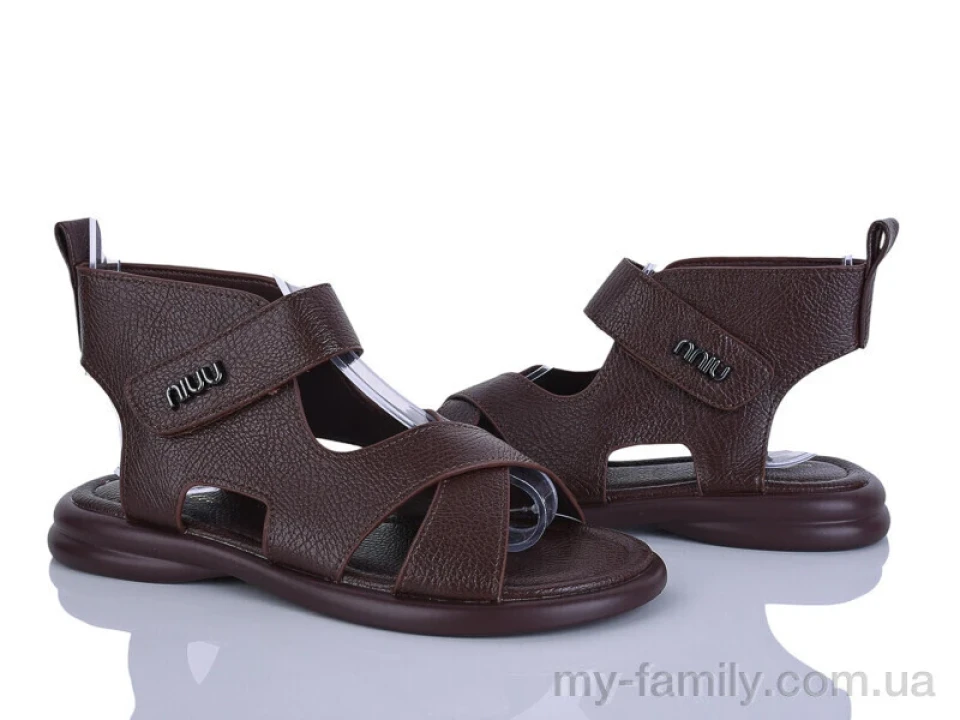 Босоніжки штучна шкіра коричневий жінки -, Жіночі босоніжки оптом