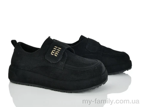 Туфлі штучна замша чорний жінки -, Туфлі жіночі оптом