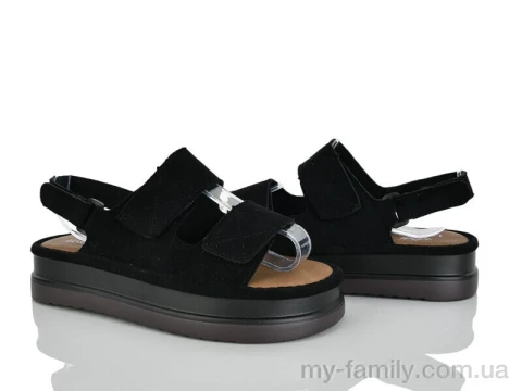 Босоніжки штучна замша чорний жінки -, Жіночі босоніжки оптом