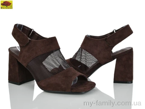 Босоніжки штучна замша-текстиль коричневий жінки -, Жіночі босоніжки оптом