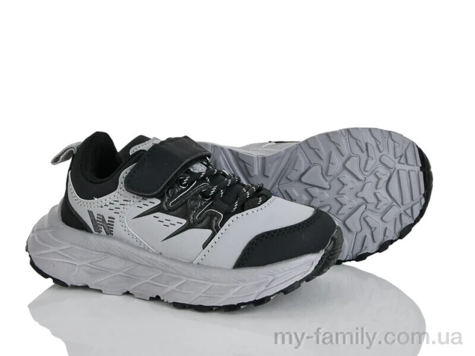 Кросівки штучна шкіра сірий діти унісекс, Дитячі кросівки оптом