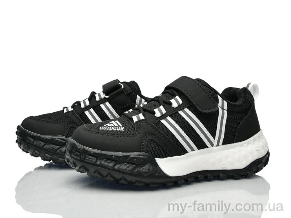 Кросівки штучна шкіра-текстиль чорний діти унісекс, Дитячі кросівки оптом