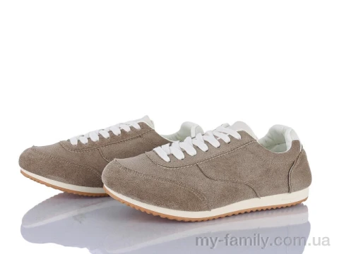 Кросівки штучна замша коричневий жінки -, Жіночі кросівки оптом